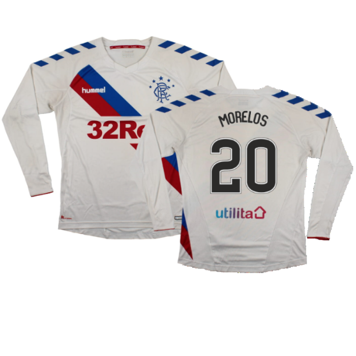 Rangers 2018-19 Long Sleeve Away Shirt (XS) (Excellent) (Morelos 20)