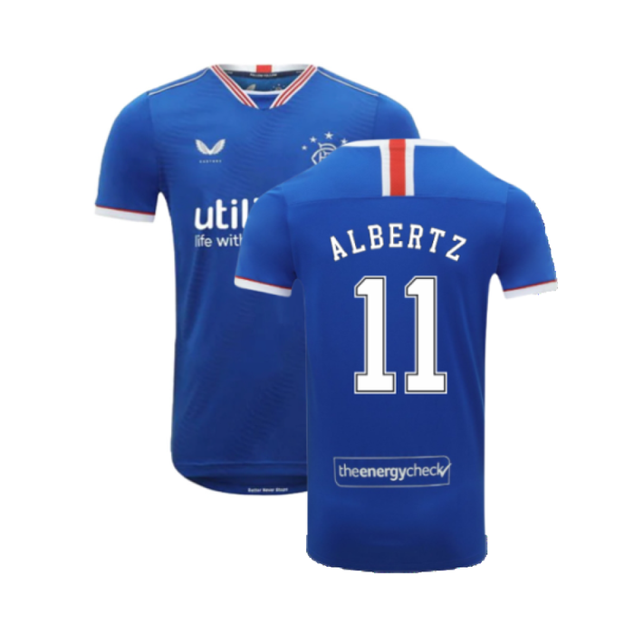 Rangers 2020-21 Home Shirt (XL) (ALBERTZ 11) (Mint)