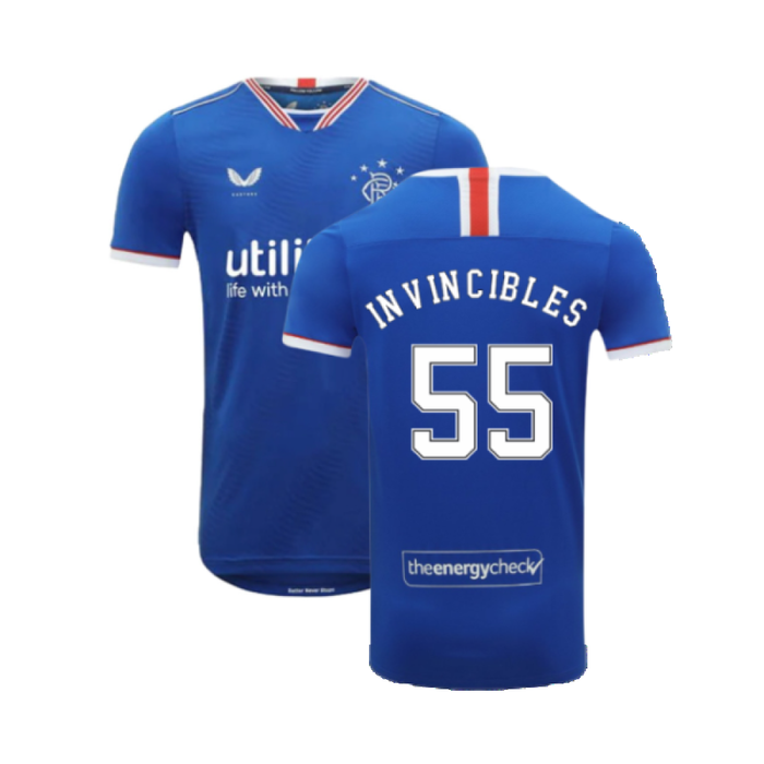 Rangers 2020-21 Home Shirt (S) (Invincibles 55) (Excellent)