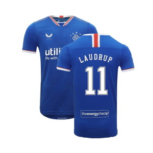Rangers 2020-21 Home Shirt (XL) (LAUDRUP 11) (Mint)_0
