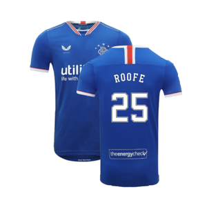 Rangers 2020-21 Home Shirt (XL) (ROOFE 25) (Mint)_0