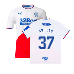 Rangers 2022-23 Away Shirt (M) (ARFIELD 37) (Mint)_0