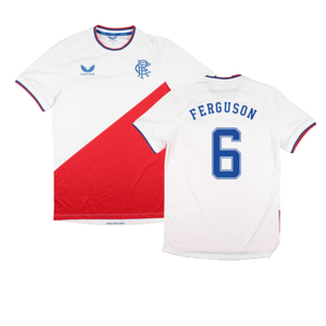 Rangers 2022-23 Away Shirt (Sponsorless) (M) (FERGUSON 6) (Excellent)_0