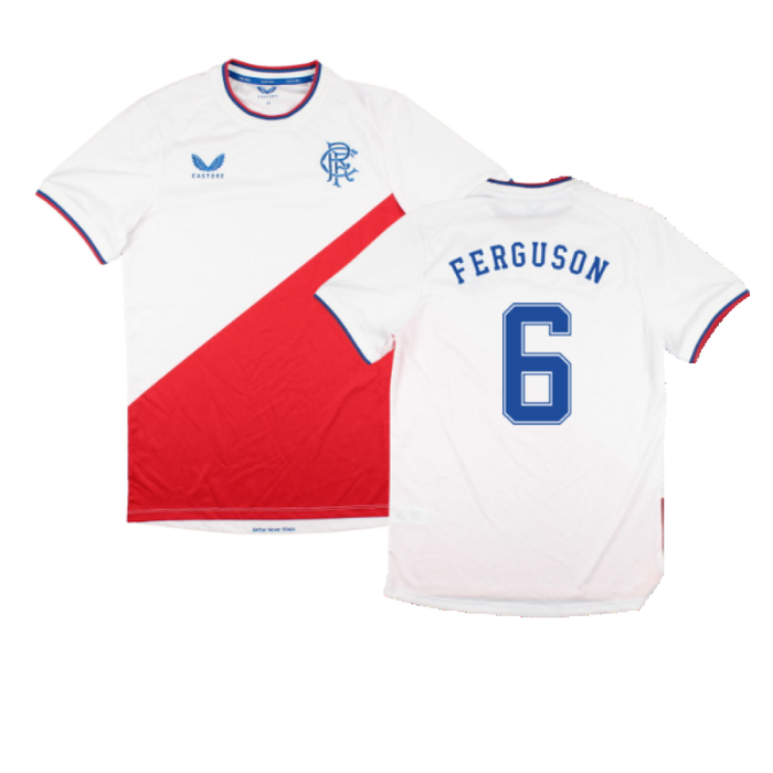 Rangers 2022-23 Away Shirt (Sponsorless) (M) (FERGUSON 6) (Excellent)