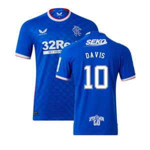 Rangers 2022-23 Home Shirt (3XL) (DAVIS 10) (Mint)_0