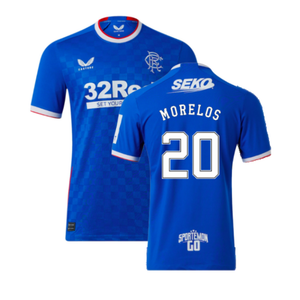 Rangers 2022-23 Home Shirt (3XL) (MORELOS 20) (Mint)_0