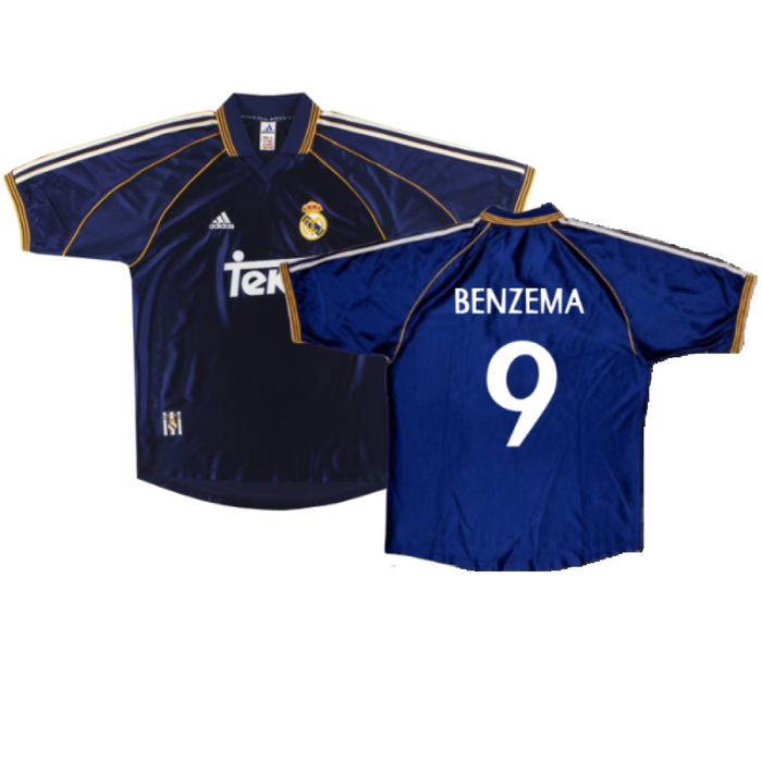 Real Madrid 1998-99 Third Shirt (S) (Very Good) (Benzema 9)