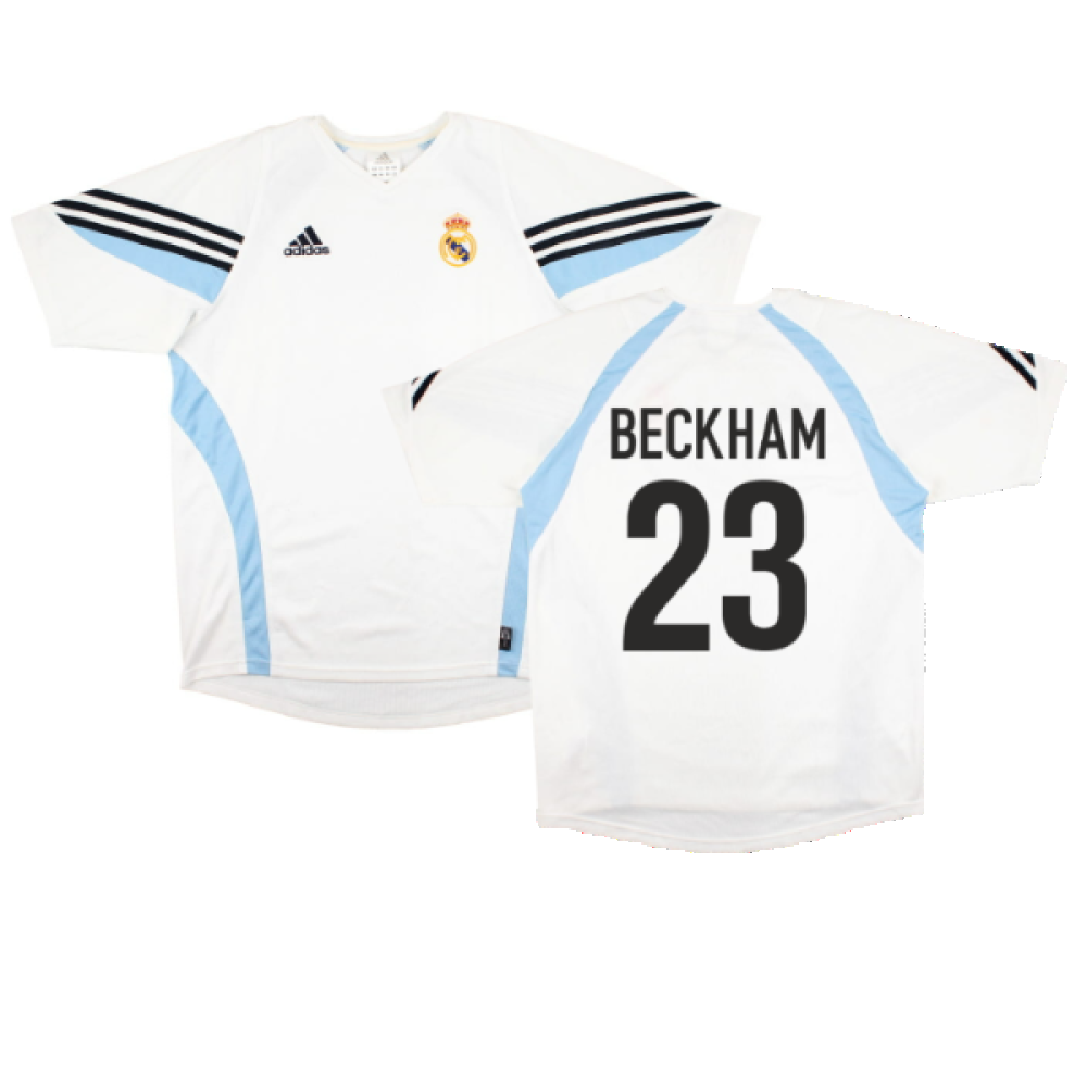 adidas Real Madrid  BECKHAM ユニフォーム David Beckham #23 Real Madrid Adidas 2006-07 Long Sleeve Home