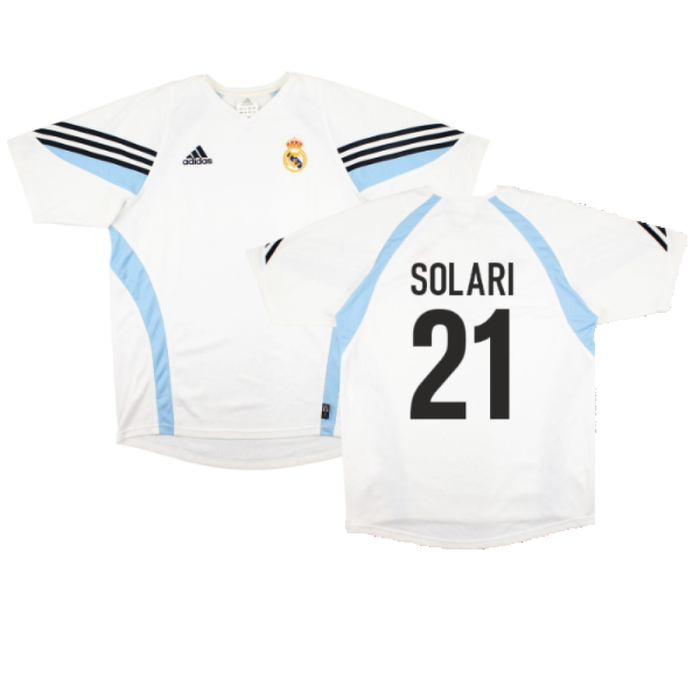 Real Madrid 2003-04 Adidas Training Shirt (L) (SOLARI 21) (Excellent)