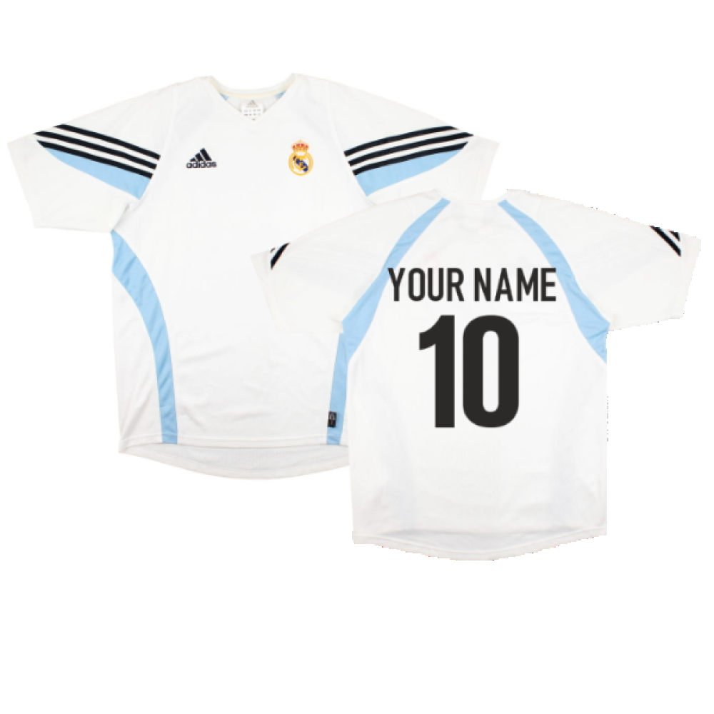 Real Madrid 2003-04 Adidas Training Shirt (L) (Your Name 10) (Excellent)_0