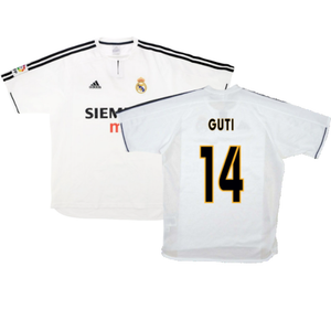 Real Madrid 2003-04 Home Shirt (XL) (Good) (Guti 14)_0