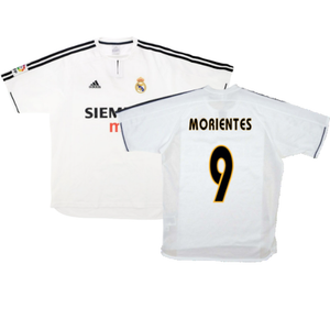 Real Madrid 2003-04 Home Shirt (M) (Good) (Morientes 9)_0