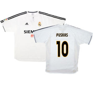 Real Madrid 2003-04 Home Shirt (XL) (Good) (Puskas 10)_0