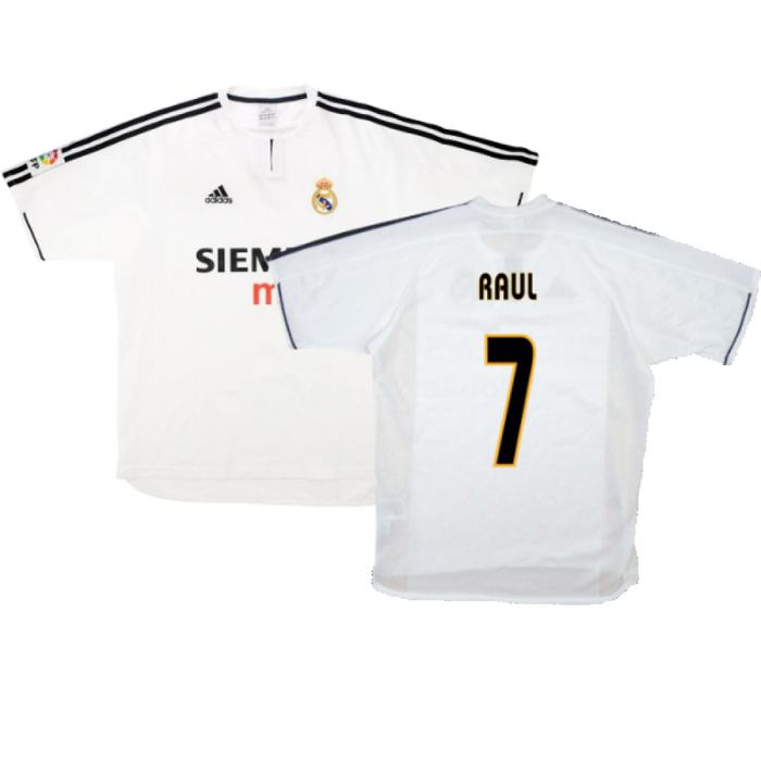 Real Madrid 2003-04 Home Shirt (S) (Good) (Raul 7)