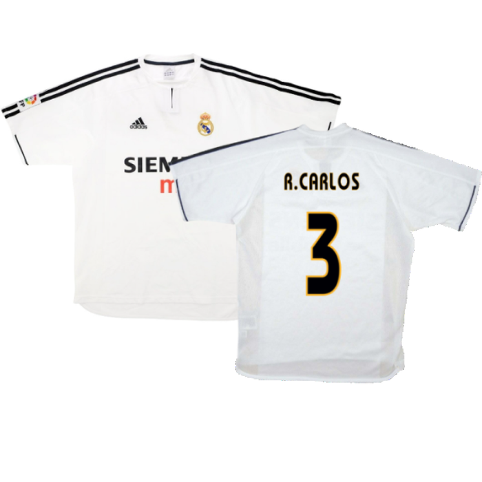 Real Madrid 2003-04 Home Shirt (XL) (Good) (R.Carlos 3)