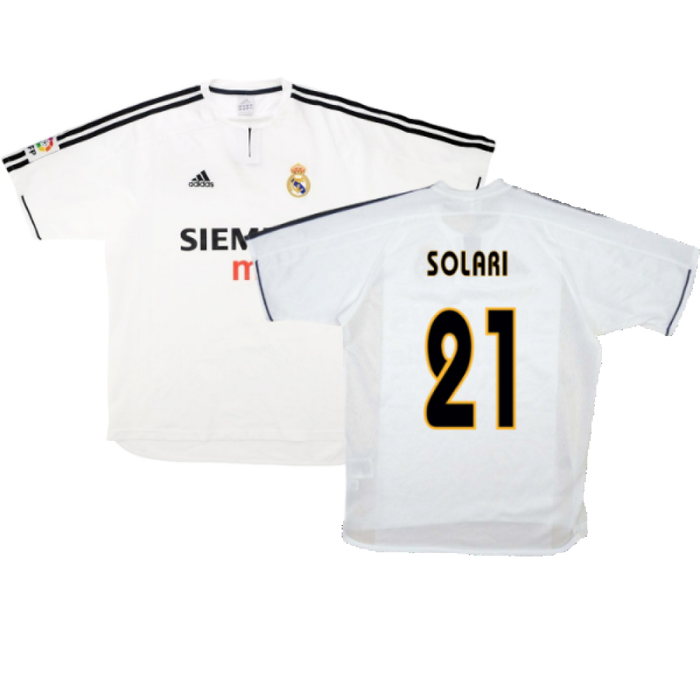 Real Madrid 2003-04 Home Shirt (XL) (Good) (Solari 21)