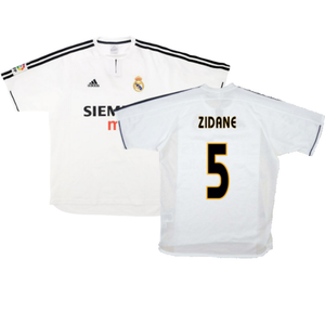 Real Madrid 2003-04 Home Shirt (M) (Good) (Zidane 5)_0