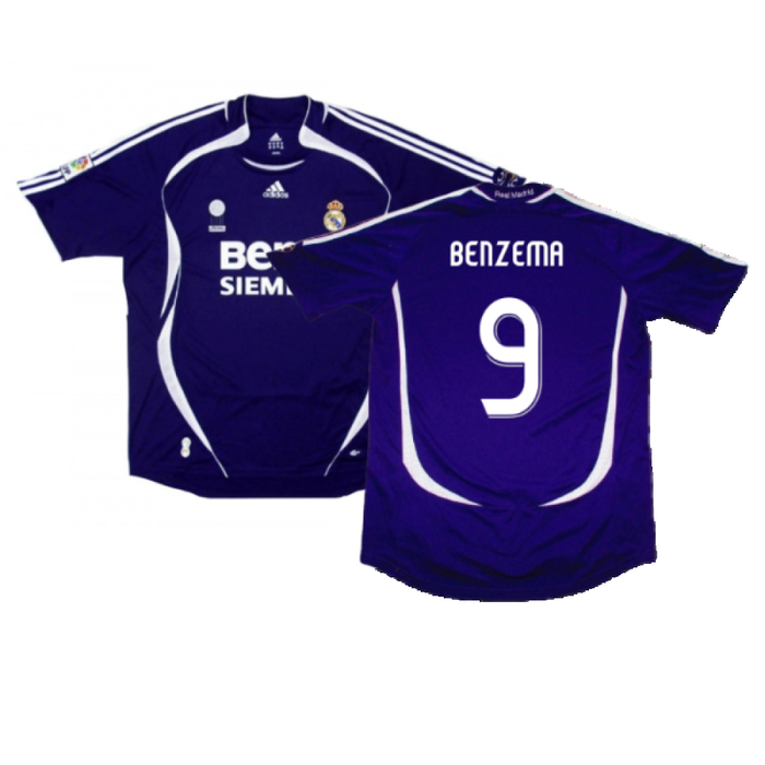 Real Madrid 2006-2007 Third Shirt (S) (Excellent) (Benzema 9)