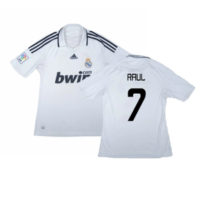 Real Madrid 2008-09 Home Shirt (L) (Very Good) (Raul 7)_0