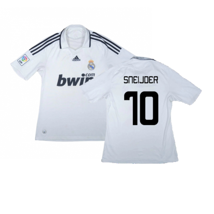 Real Madrid 2008-09 Home Shirt (L) (Very Good) (Sneijder 10)