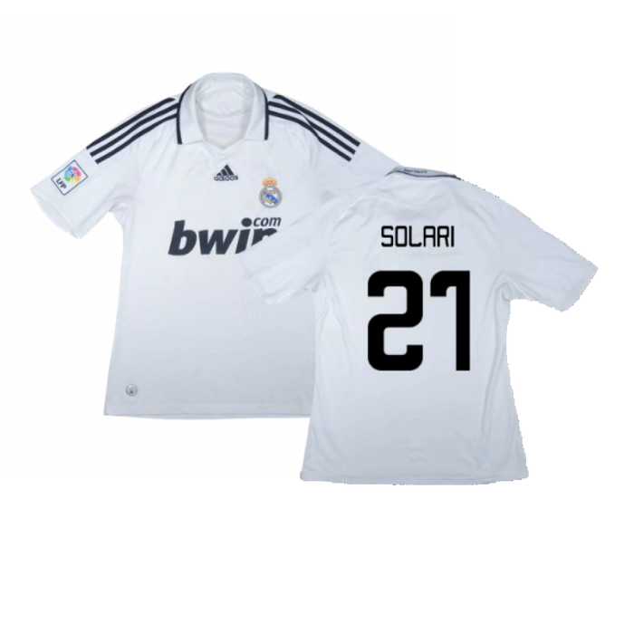 Real Madrid 2008-09 Home Shirt (L) (Very Good) (Solari 21)