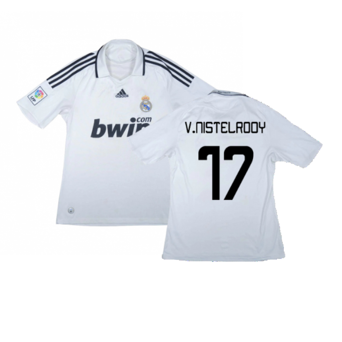 Real Madrid 2008-09 Home Shirt (L) (Very Good) (V.Nistelrooy 17)