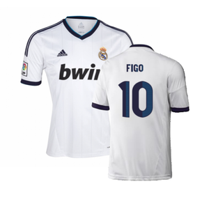 Real Madrid 2012-13 Home Shirt (XL) (Very Good) (Figo 10)_0