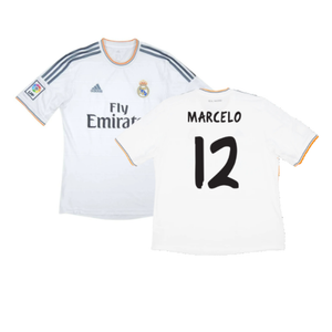 Real Madrid 2013-14 Home (M) (Very Good) (MARCELO 12)_0