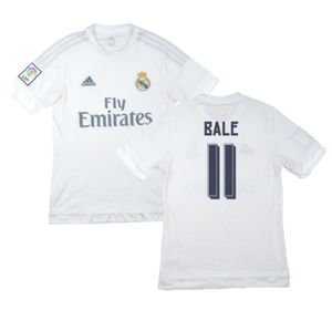 Real Madrid 2015-16 Home Shirt (M) (Bale 11) (Good)_0