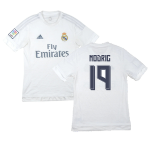 Real Madrid 2015-16 Home Shirt (M) (Modric 19) (Excellent)_0