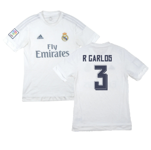 Real Madrid 2015-16 Home Shirt (M) (R. Carlos 3) (Good)_0