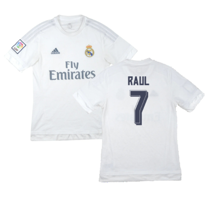 Real Madrid 2015-16 Home Shirt (M) (Raul 7) (Good)