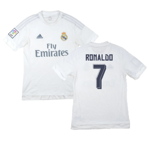 Real Madrid 2015-16 Home Shirt (M) (Ronaldo 7) (Good)_0