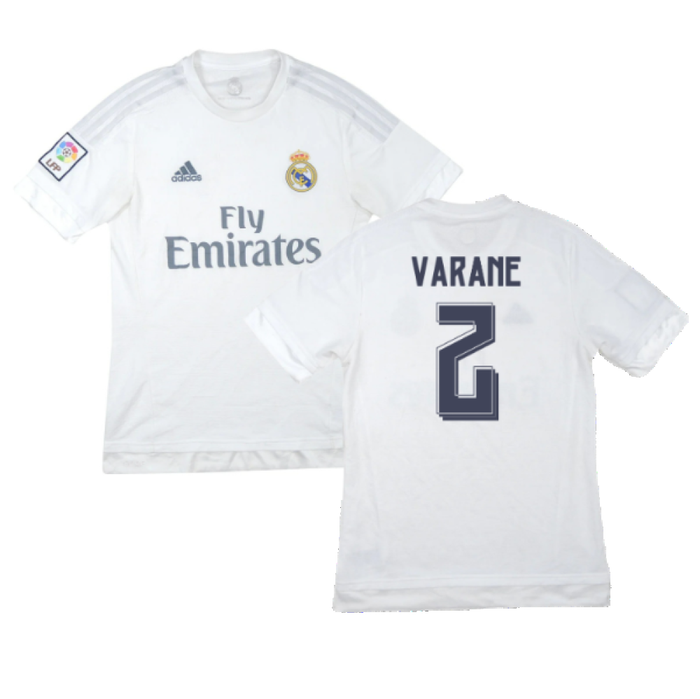 Real Madrid 2015-16 Home Shirt (M) (Varane 2) (Good)