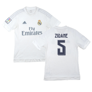 Real Madrid 2015-16 Home Shirt (M) (Zidane 5) (Excellent)_0