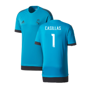 Real Madrid 2017-18 Adidas Champions League Training Shirt (2XL) (Casillas 1) (Excellent)_0