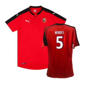 Rennes 2016-17 Home Shirt (Sponsorless) (XL) (Excellent) (Mendes 5)_0