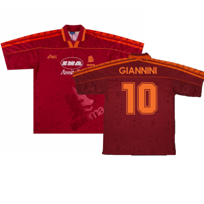 Roma 1995-96 Home Shirt (Good) (Giannini 10)