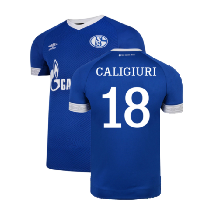 Schalke 2018-19 Home Shirt (2XL) (Excellent) (Caligiuri 18)