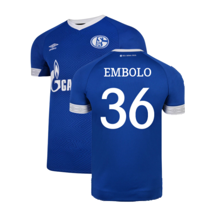 Schalke 2018-19 Home Shirt (2XL) (Excellent) (Embolo 36)