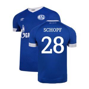 Schalke 2018-19 Home Shirt (2XL) (Excellent) (Schopf 28)_0