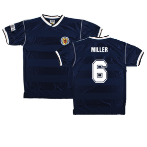 Scotland 1986-88 Score Draw Retro Home Shirt (M) (Miller 6) (Excellent)_0