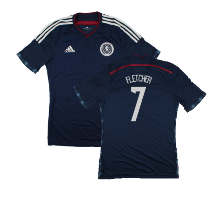 Scotland 2014-15 Player Issue Home Shirt (M) (Excellent) (Fletcher 7)