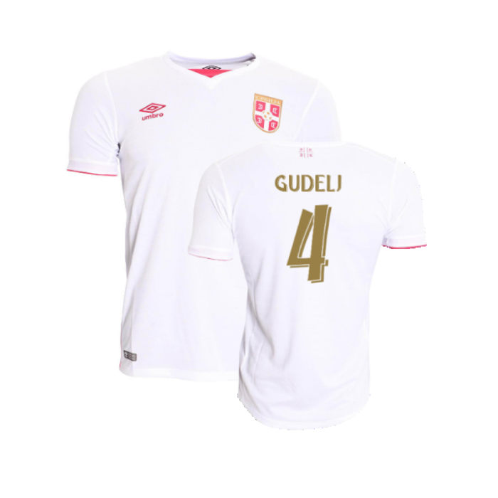 Serbia 2016-17 Away Shirt (L) (Very Good) (Gudelj 4)