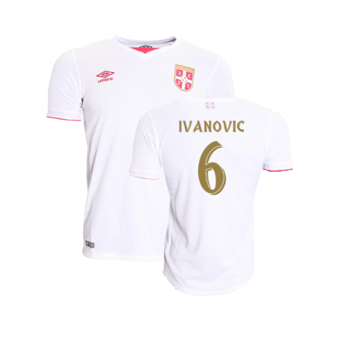 Serbia 2016-17 Away Shirt (L) (Very Good) (Ivanovic 6)