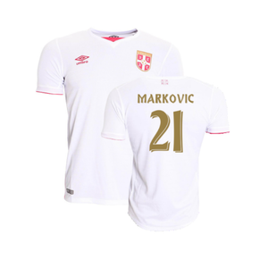 Serbia 2016-17 Away Shirt (L) (Very Good) (Markovic 21)_0