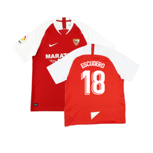 Sevilla 2019-20 Away Shirt (XL) (Excellent) (ESCUDERO 18)_0