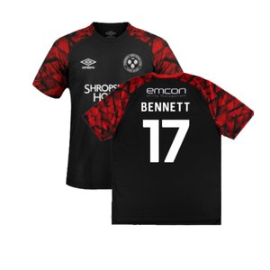 Shrewsbury 2022-23 Away Shirt (XXL) (Excellent) (Bennett 17)_0