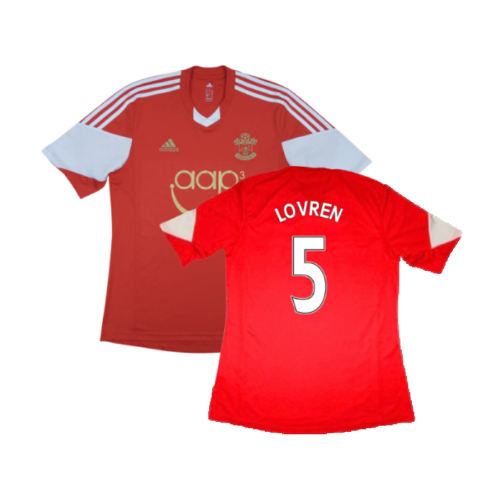 Southampton 2013-14 Home Shirt (XL) (Good) (Lovren 5)