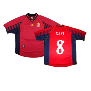 Spain 1998-99 Home Shirt (XL) (Excellent) (XAVI 8)_0